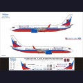 1:144   Ascensio   738-006   Набор декалей для Boeing 737-800 авиакомпания Атлант-Союз 