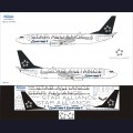 1:144   Ascensio   738-010   Набор декалей для Boeing 737-800 авиакомпания Star Alliance 