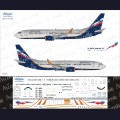 1:144   Ascensio   738-015   Набор декалей для Boeing 737-800 авиакомпания Аэрофлот (Российские авиалинии) 