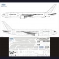 1:144   Ascensio   763-000   Набор декалей для Boeing 767-300ER технические надписи 