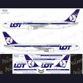 1:144   Ascensio   763-013   Набор декалей для Boeing 767-300 авиакомпания LOT Polish Airlines 