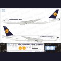 1:144   Ascensio   77F-001   Набор декалей для Boeing 777F авиакомпания Lufthansa Cargo 