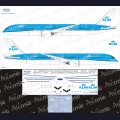 1:144   Ascensio   789-002   Набор декалей для Boeing 787-9 Dreamliner авиакомпания KLM 