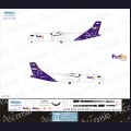 1:144   Ascensio   AT7-001   Набор декалей для ATR 72-200 авиакомпания FedEx 