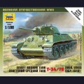 Zvezda   6101   1:100   Советский средний танк Т-34/76 образца 1940г 